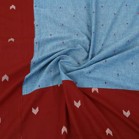 Buy Maroon Patchwork Cotton Double Jacquard Bed Sheet Set