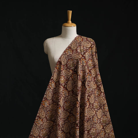 Pedana block print natural dyed cotton kalamkari fabric 05