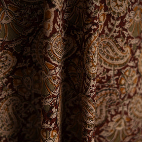 Pedana block print natural dyed cotton kalamkari fabric 05