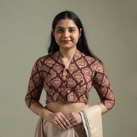 Maroon - pedana hand block print cotton natural dyed