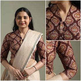 Maroon - pedana hand block print cotton natural dyed