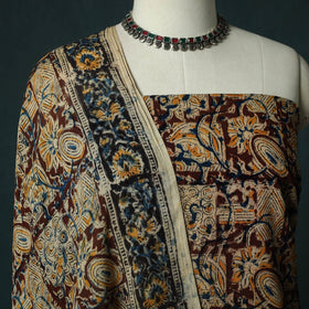 Pedana hand block print natural dyed cotton kalamkari 2pc