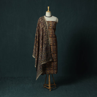 Pedana hand block print natural dyed cotton kalamkari 2pc