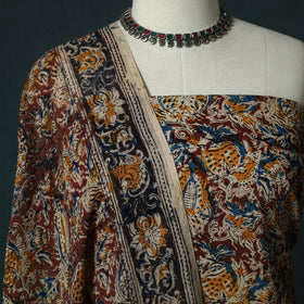 Pedana hand block print natural dyed cotton kalamkari 2pc