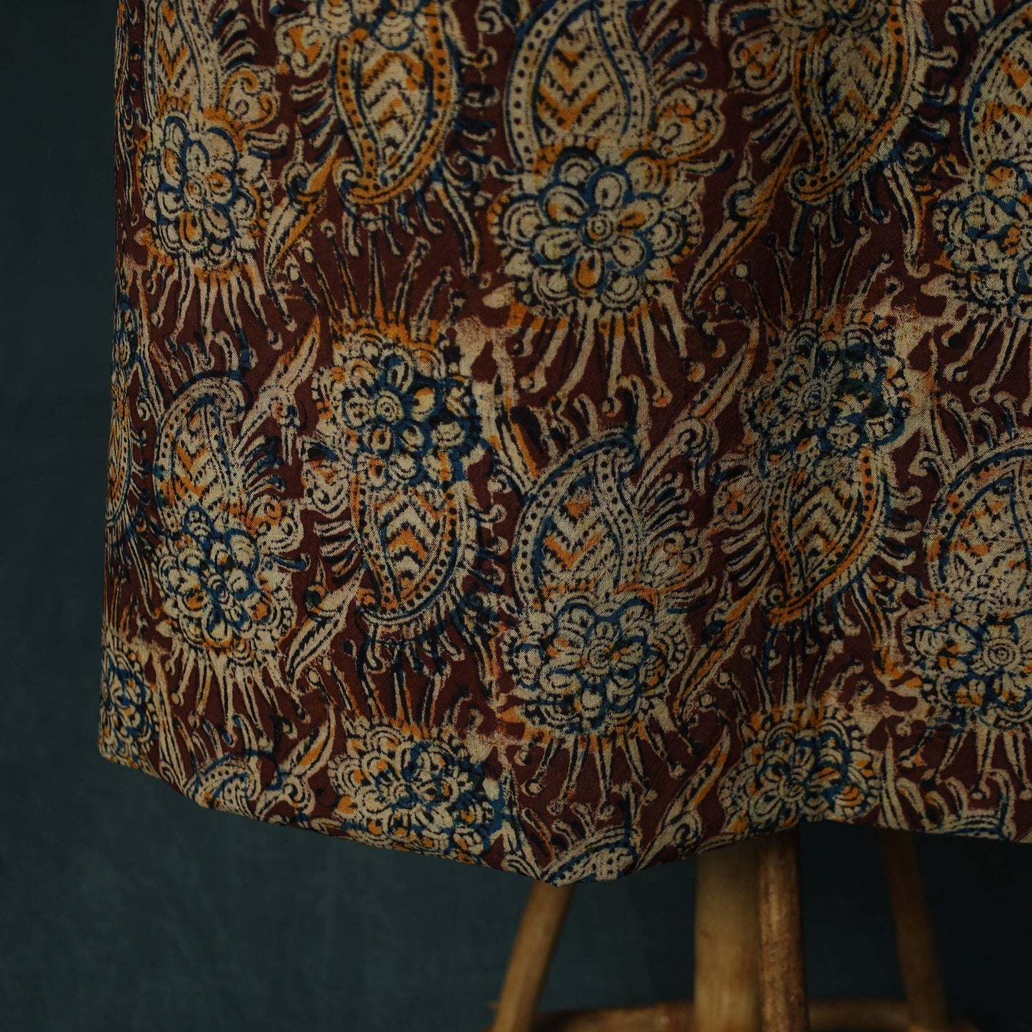Pedana hand block print natural dyed cotton kalamkari 2pc