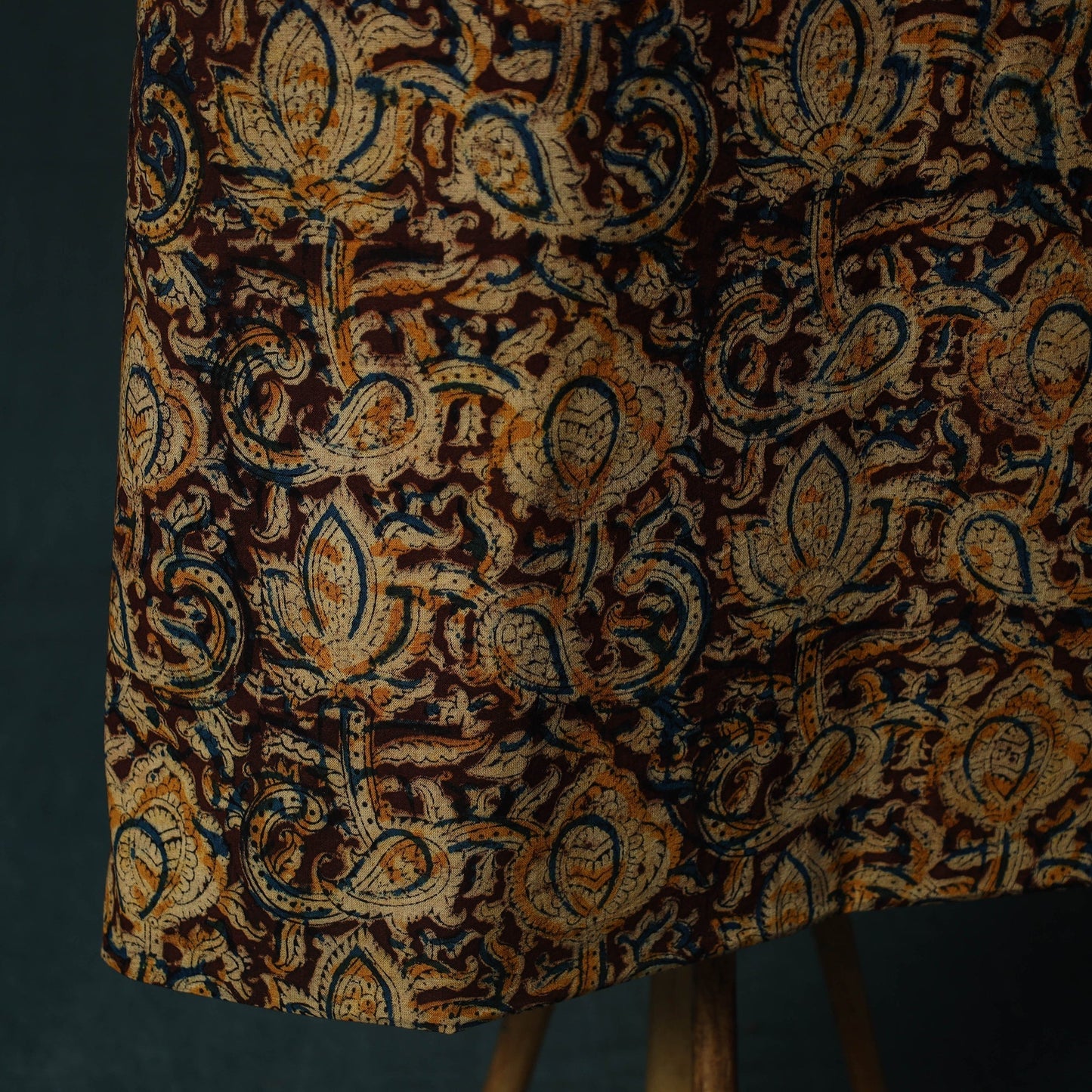 Pedana hand block print natural dyed cotton kalamkari 2pc