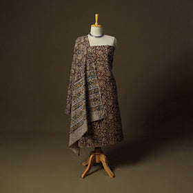 Pedana hand block print natural dyed cotton kalamkari 2pc