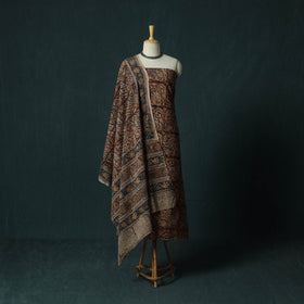 Pedana hand block print natural dyed cotton kalamkari 2pc