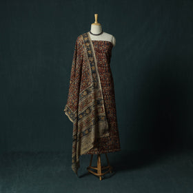 Pedana hand block print natural dyed cotton kalamkari 2pc