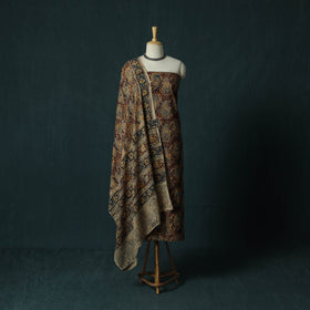 Pedana hand block print natural dyed cotton kalamkari 2pc