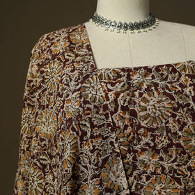 Pedana hand block print natural dyed cotton kalamkari 2pc