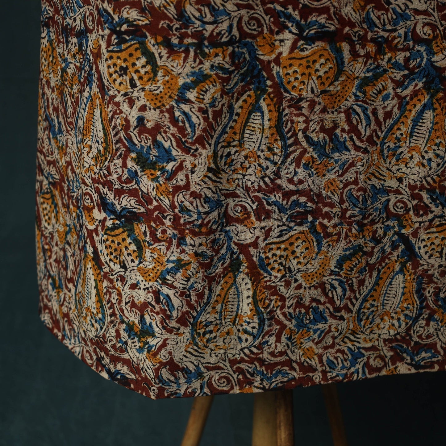 Pedana hand block print natural dyed cotton kalamkari 2pc