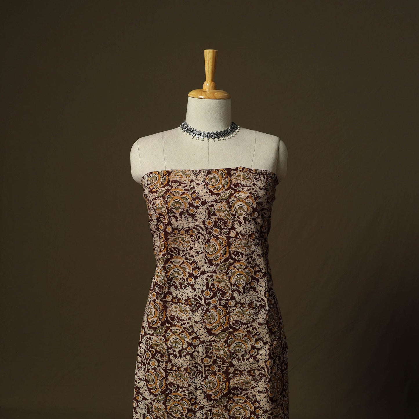 Pedana hand block print natural dyed cotton kalamkari 2pc