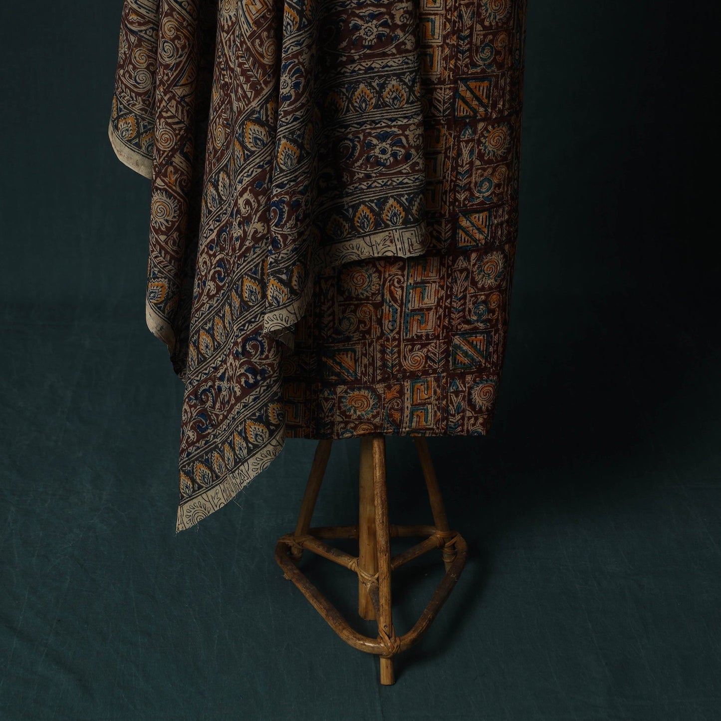 Pedana hand block print natural dyed cotton kalamkari 2pc