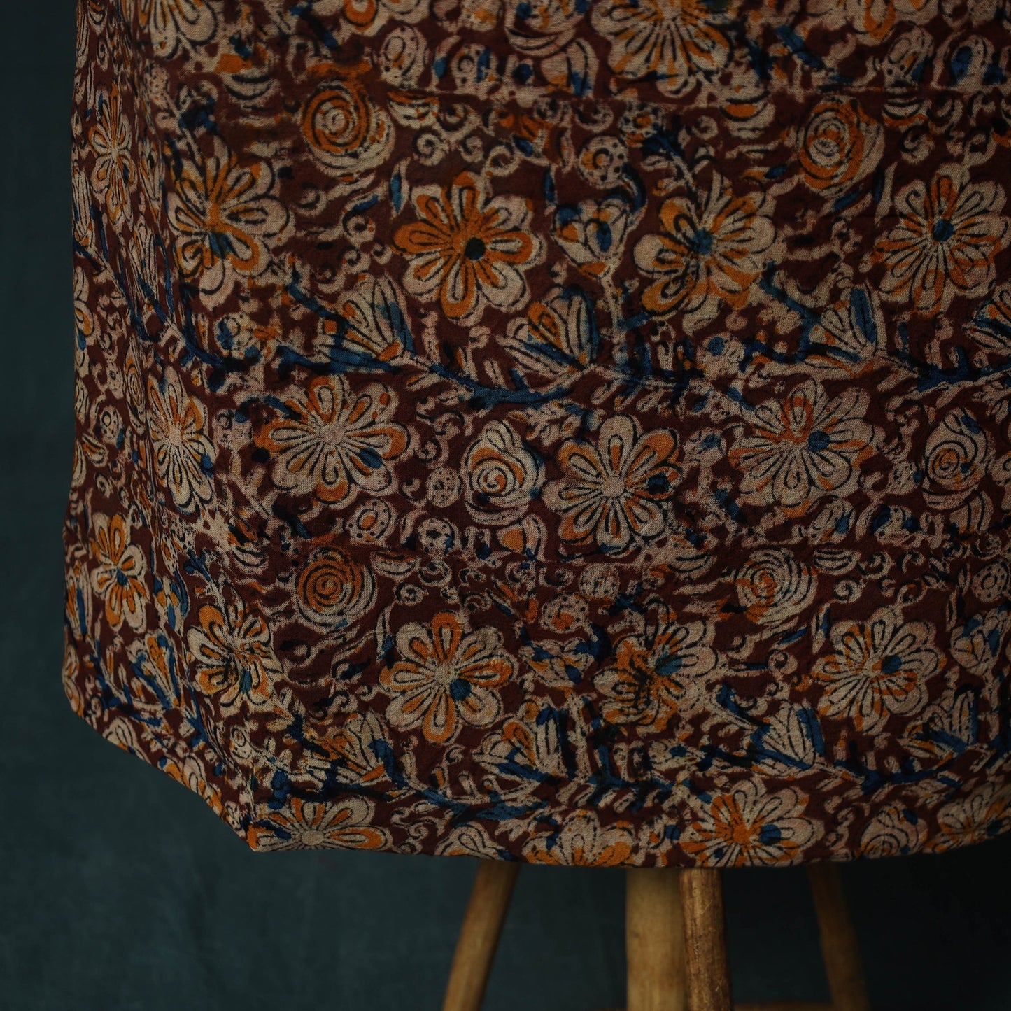 Pedana hand block print natural dyed cotton kalamkari 2pc