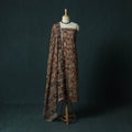 Pedana hand block print natural dyed cotton kalamkari 2pc