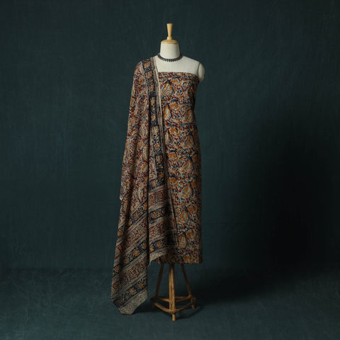 Pedana hand block print natural dyed cotton kalamkari 2pc