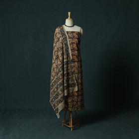 Pedana hand block print natural dyed cotton kalamkari 2pc