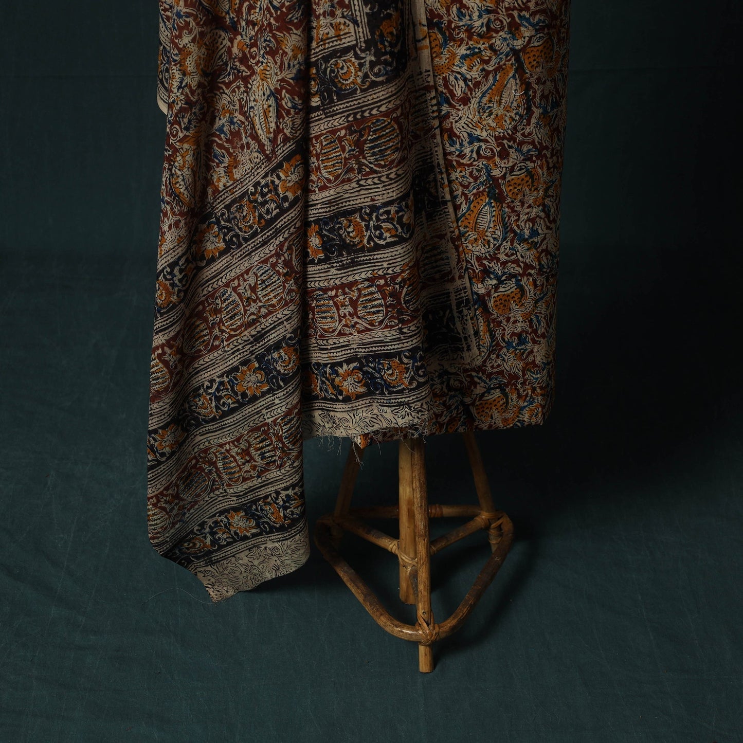 Pedana hand block print natural dyed cotton kalamkari 2pc