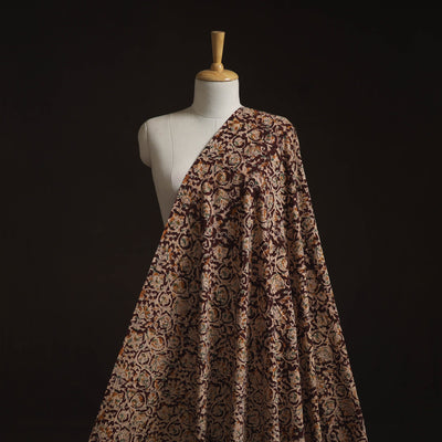 Pedana hand block print natural dyed cotton kalamkari