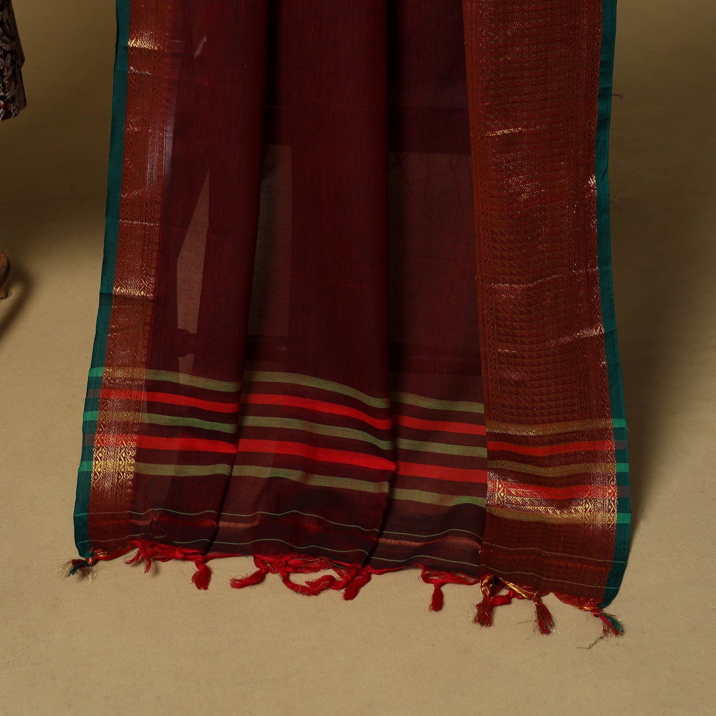 Pedana kalamkari cotton 2pc unstitched dress material