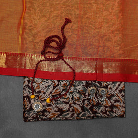 Pedana kalamkari cotton 2pc unstitched dress material