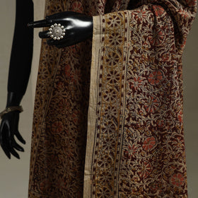 Pedana natural dyed cotton kalamkari dupatta 04