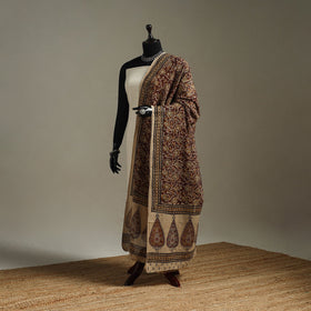 Pedana natural dyed cotton kalamkari dupatta 11