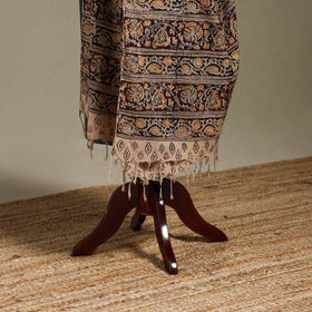 Maroon - pedana natural dyed cotton kalamkari dupatta 24