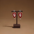 Pihu mirror & ghungroo work gs fabart handmade earrings