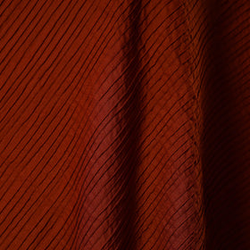 Maroon - pintuck plain cotton fabric 11 - handcrafted