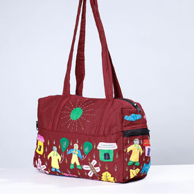 Buy Pipli Applique Work Cotton Shoulder Bag Online at iTokri.com