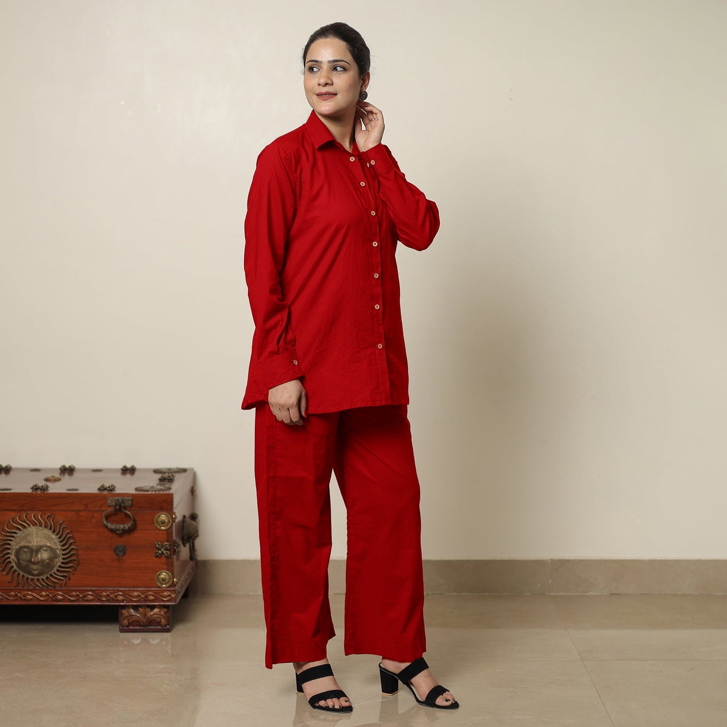 Buy Plain Dyed Cotton Co-Ord Set 01 Online at iTokri.com