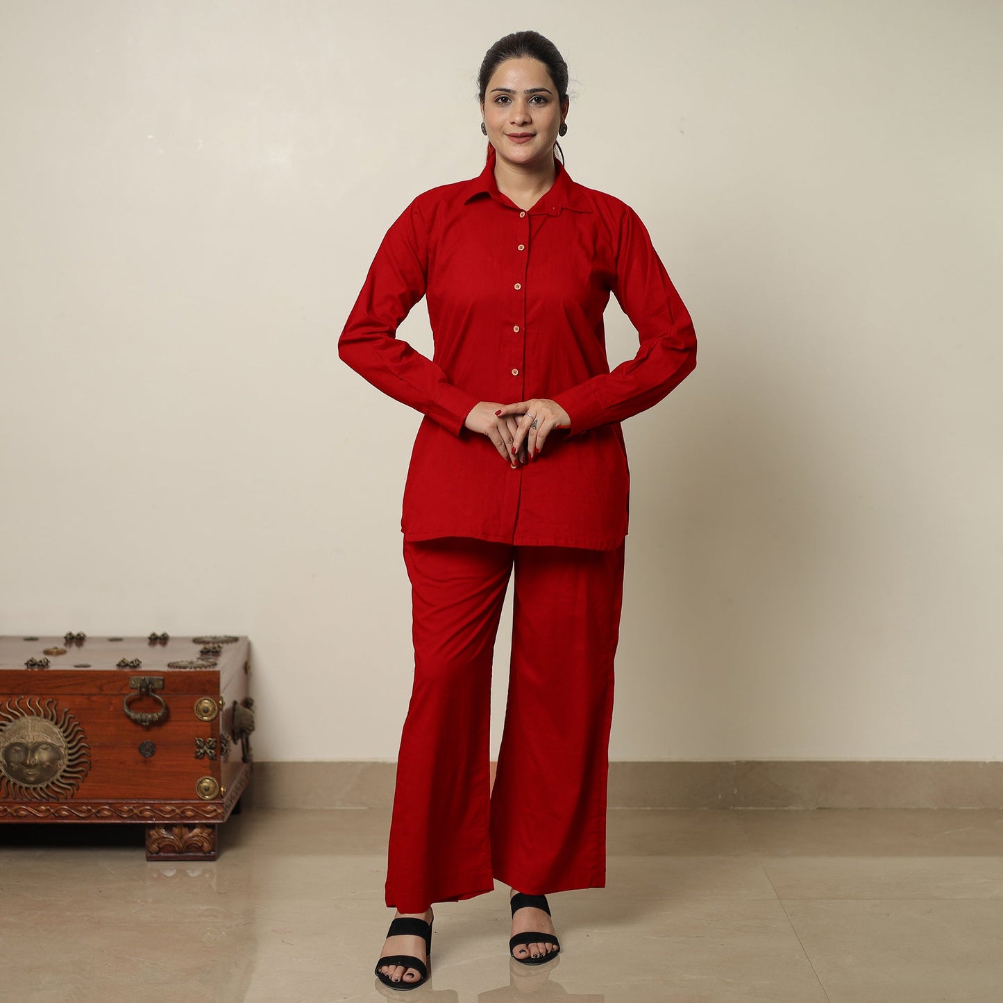 Buy Plain Dyed Cotton Co-Ord Set 01 Online at iTokri.com