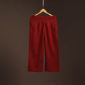 Maroon - plain flex cotton elasticated palazzo 07