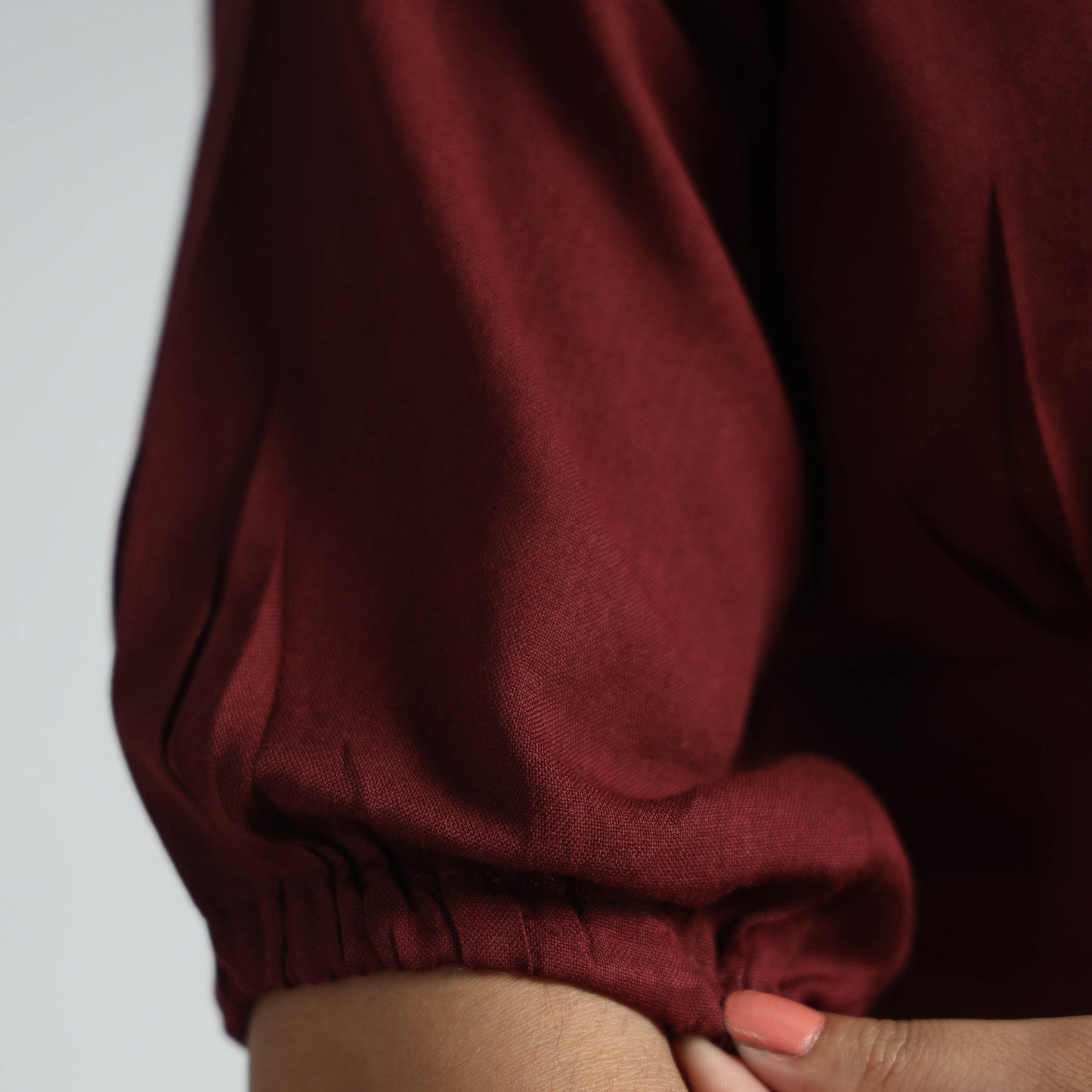 Buy Plain Linen Cotton Stitched Blouse Online at iTokri.com