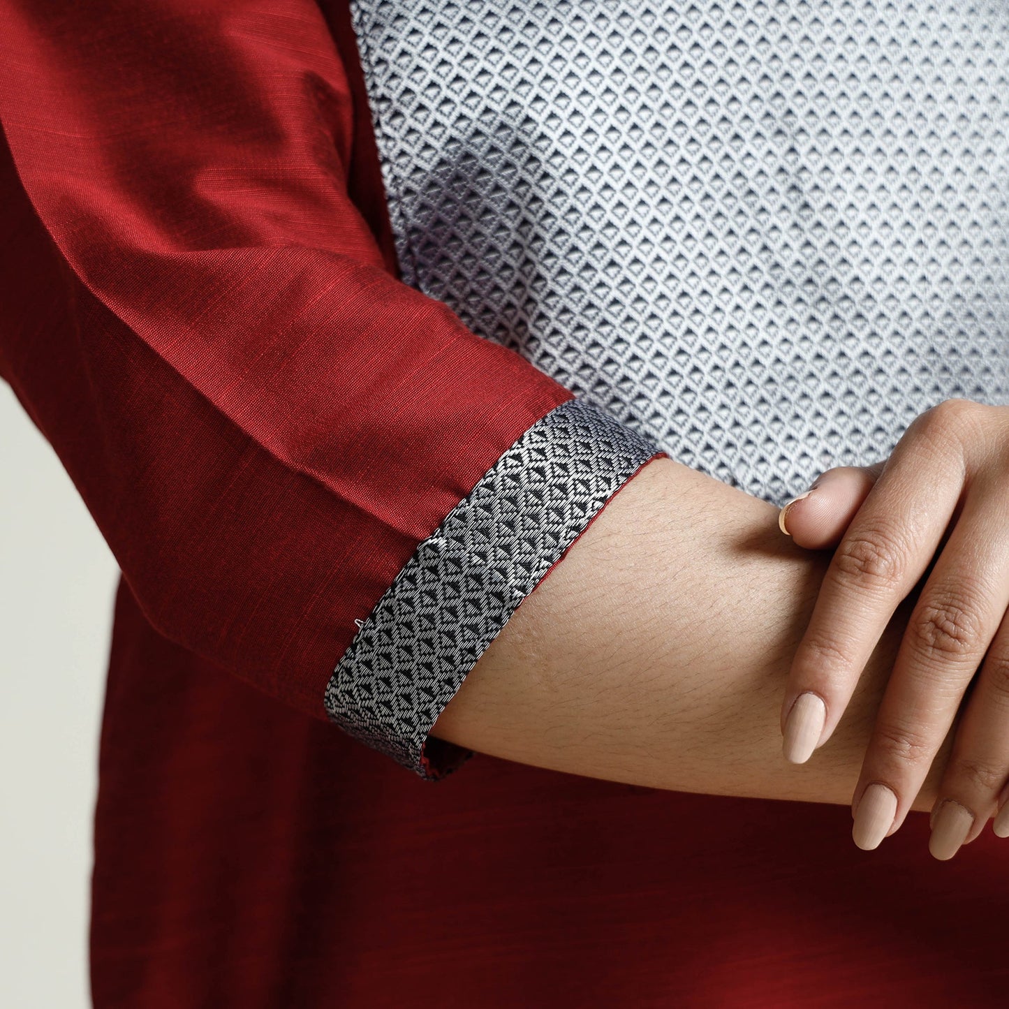  Plain Silk Long Kurta for Women