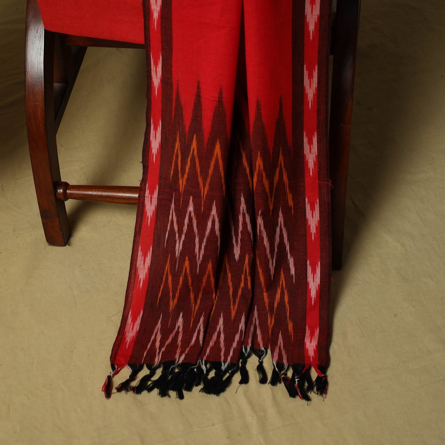 Pochampally ikat 3pc cotton unstitched dress material 48