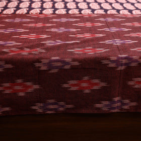 Pochampally ikat with bagh patch cotton bedsheet set 10