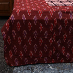 Pochampally ikat with bagh patch cotton bedsheet set 10