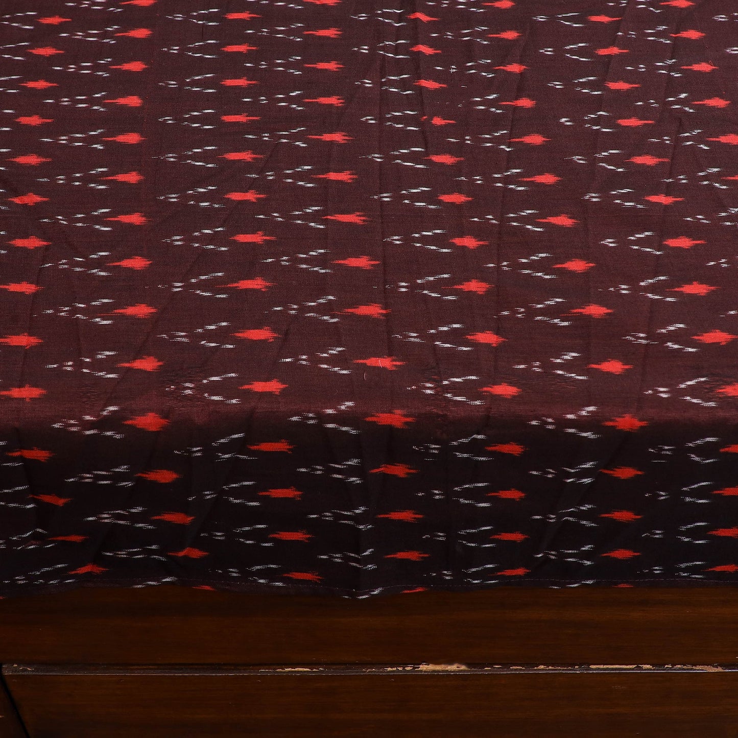 Buy Pochampally Ikat with Bagru Patch Cotton Bedsheet Set 