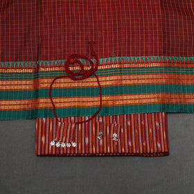 Pochampally ikat cotton 2pc unstitched dress material