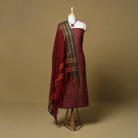 Pochampally ikat cotton 2pc unstitched dress material