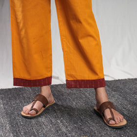 Buy Pochampally Ikat Weave Cotton Kurta with Palazzo & Dupatta Set Online l iTokri.com