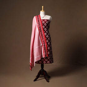 Pochampally ikat handloom mercerised cotton 2pc unstitched