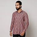  Pochampally Ikat Pure Cotton Men Full Sleeve Shirt 