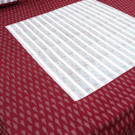 Pochampally Ikat with Sanganeri Patch Cotton Bedsheet Set