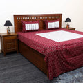 Pochampally Ikat with Sanganeri Patch Cotton Bedsheet Set