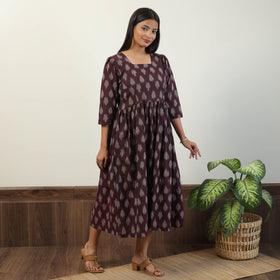  Pochampally Ikat Weave Cotton Dress 07 