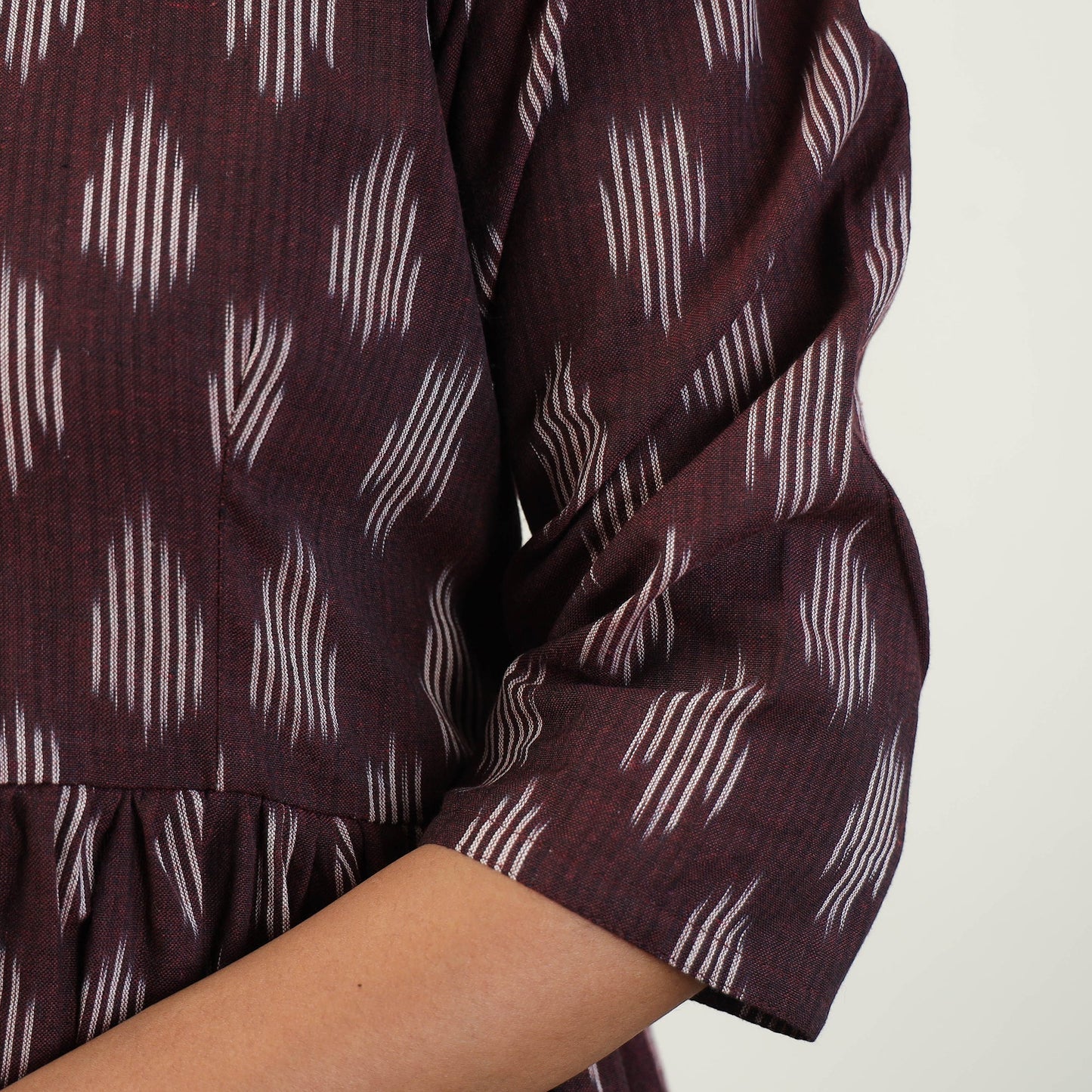  Pochampally Ikat Weave Cotton Dress 07 